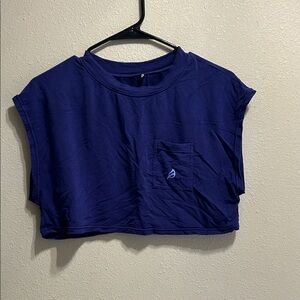 P'tula Deep Blue Crop Top